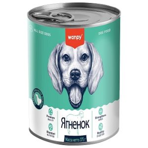 Wanpy Dog Консервированный корм  для собак из ягненка 375 г