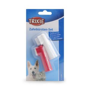Набор "Trixie" для чистки зубов  для собак и кошек (2 щётки)