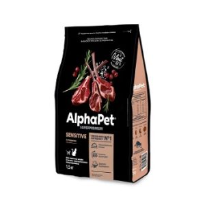 AlphaPet Superpremium Cat Sensitive Сухой корм для кошек с чувствительным пищеварением (ягненок)