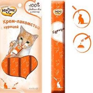 "Мнямс" Крем-лакомство для кошек с курицей 15гр