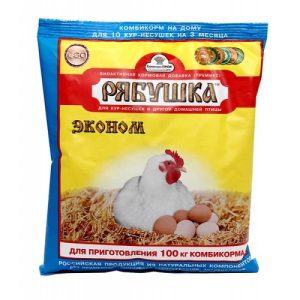 Премикс РЯБУШКА ЭКОНОМ для кур-несушек и другой домашней птицы 500 гр