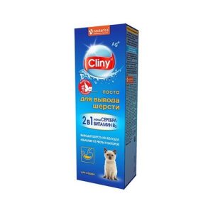CLINY Паста для вывода шерсти у кошек (75 мл)