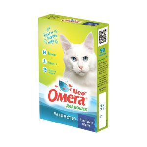 Витамины "Омега Neo" для кошек с биотином и таурином, упак.90 табл.