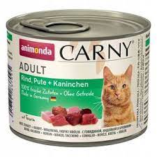 Animonda Carny Adult Корм для кошек с говядиной, индейкой и кроликом, 200гр