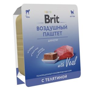 Brit Premium Воздушный паштет для котят с телятиной, 100гр