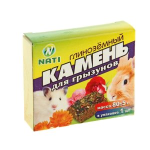 Камень для грызунов Nati глиноземный, 80гр