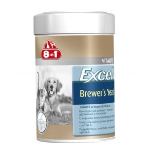 Добавка кормовая 8 in1 Excel Brewer's Yeast, забота о коже и шерсти, упак.140 таб.