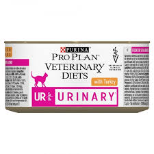 Purina UR ST/OX Urynary Влажная лечебная диета для кошек при мочекаменной болезни, индейка, 195гр