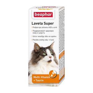 Витамины для кошек "Beaphar Laveta Super" для поддержания здоровой кожи и шерсти,  фл.50 мл