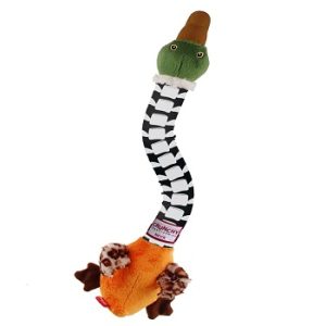 GiGwi CRUNCHY NECK Игрушка для собак Утка с хрустящей шеей и пищалкой, 54 см