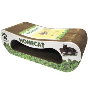 Когтеточка для кошек HomeCat Мятная волна, малая, 41 х 24 х 10 см
