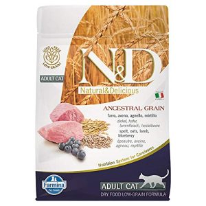 Farmina N&D Low Grain Cat Корм сухой низкозерновой для кошек (Ягнёнок и черника)