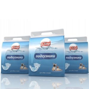 Подгузники  для собак и кошек Cliny   XXL 25-40 кг, 1шт