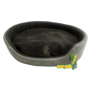 Лежанка Кот и Пёс НИКА  №3 , 70х50см, исскуственная кожа, текстиль, серая