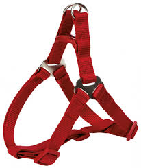 Шлея "TRIXIE" для собак "Premium One Touch Harness", (XS-S), 30 - 40см/10мм, красная
