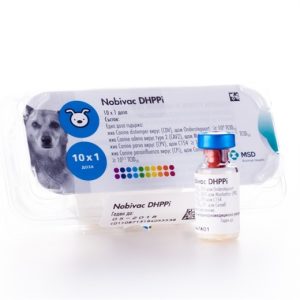 НОБИВАК DHPPi (NOBIVAC DHPPi) Вакцина для собак, 1 фл.=1 доза MSD