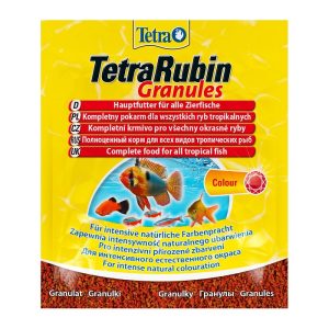 TetraRubin Sachet корм в виде гранул  д/усиления окраски для всех видов декоративных рыб 15 гр