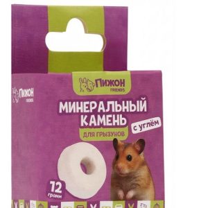 Минеральный камень "Пижон" для грызунов с углем , 12 г
