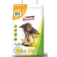 Наполнитель Super Benek Corn Cat кукурузный комкующийся без аромата, 7 л
