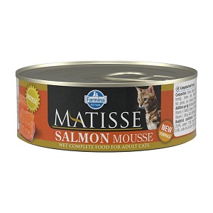 Farmina MATISSE CAT MOUSSE Salmon консервированный корм в виде мусса для кошек с лососем, 85гр