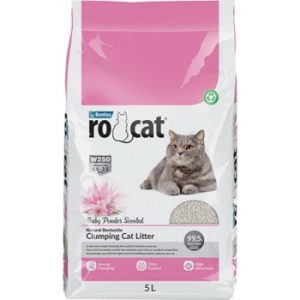 Наполнитель комкующийся бентонитовый RO-CAT Baby Powder 5л, Турция