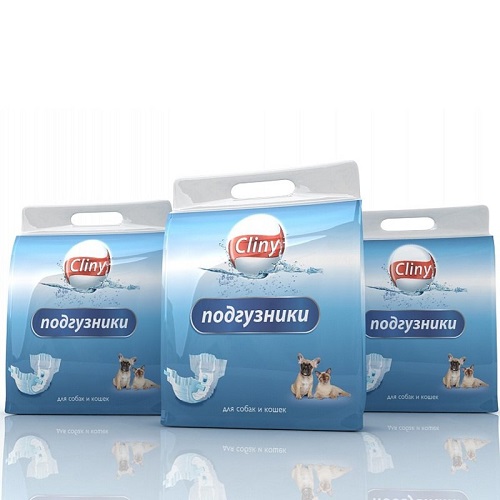Подгузники для собак и кошек Cliny S 3-6 кг, 1 шт