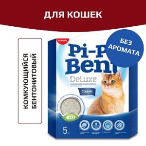 Наполнитель Pi-Pi-Bent Deluxe Classic комкующийся без запаха, 5кг