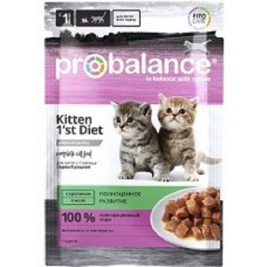 ProBalance 1st Diet Kitten Rabbit  влажный корм для котят с кроликом в желе 85гр.