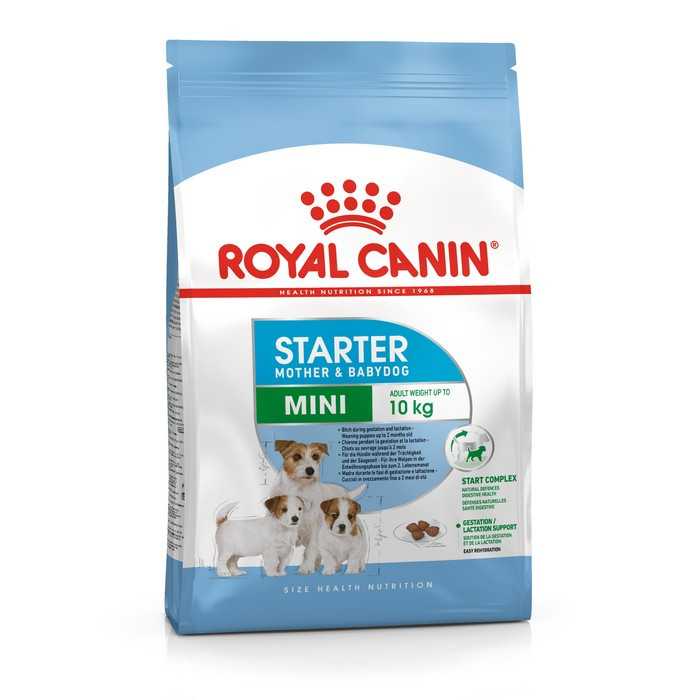 Royal Canin Mini Starter корм сухой для щенков мелких пород до 2 месяцев, беременных и кормящих сук