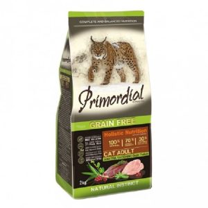 Primordial Cat Adult Сухой корм-холистик для взрослых кошек (утка/индейка)