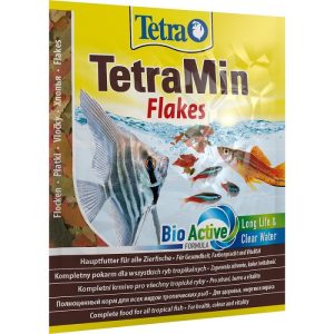 Корм Tetra Min Sachet  в виде хлопьев  для всех видов тропических рыб,12 гр