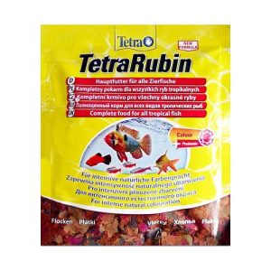 TetraRubin Sachet корм в виде хлопьев д/усиления окраски для всех видов декоративных рыб 12 гр