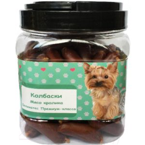 Лакомство для собак О-Дог, колбаски "мясо кролика," 1 кг