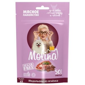 Molina Лакомство Медальоны из ягненка для собак мелких пород и щенков