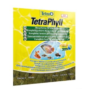 Корм TetraPhyll Sachet в виде хлопьев для травоядных рыб, 12гр