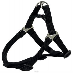 Шлея "TRIXIE" для собак "Premium One Touch Harness", (S), 40 - 50см/15мм,чёрная
