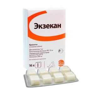 Экзекан, сахарные кубики от аллергии для кошек и собак, цена за 1 кубик
