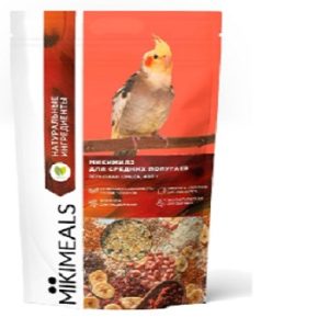 MIKIMEALS корм для средних попугаев (400г)