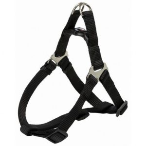 Шлея "TRIXIE" для собак "Premium One Touch Harness",( M), 50 - 65см/20мм, чёрная