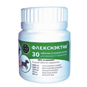 Флексиэктив Таблетки для лечения заболеваний опорно-двигательного аппарата у собак бан.30таб.