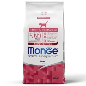Monge Kitten Monoprotein Корм сухой для котят с говядиной, упаковка  400 г
